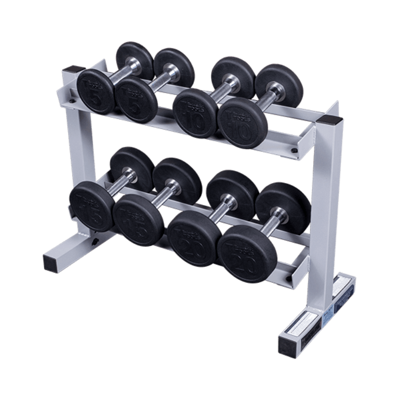 PDR282X  Body Solid Powerline Dumbbell Rack with Dumbbell