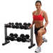 PDR282X  Body Solid Powerline Dumbbell Rack with Dumbbell