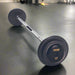 PFB-R TROY Pro Style Straight Barbell Set-Black Plates Rubber End Caps 45lb
