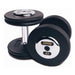 PFD-C TROY Pro-Style Black Textured Dumbbell with Chrome End Caps 45 lb Pair