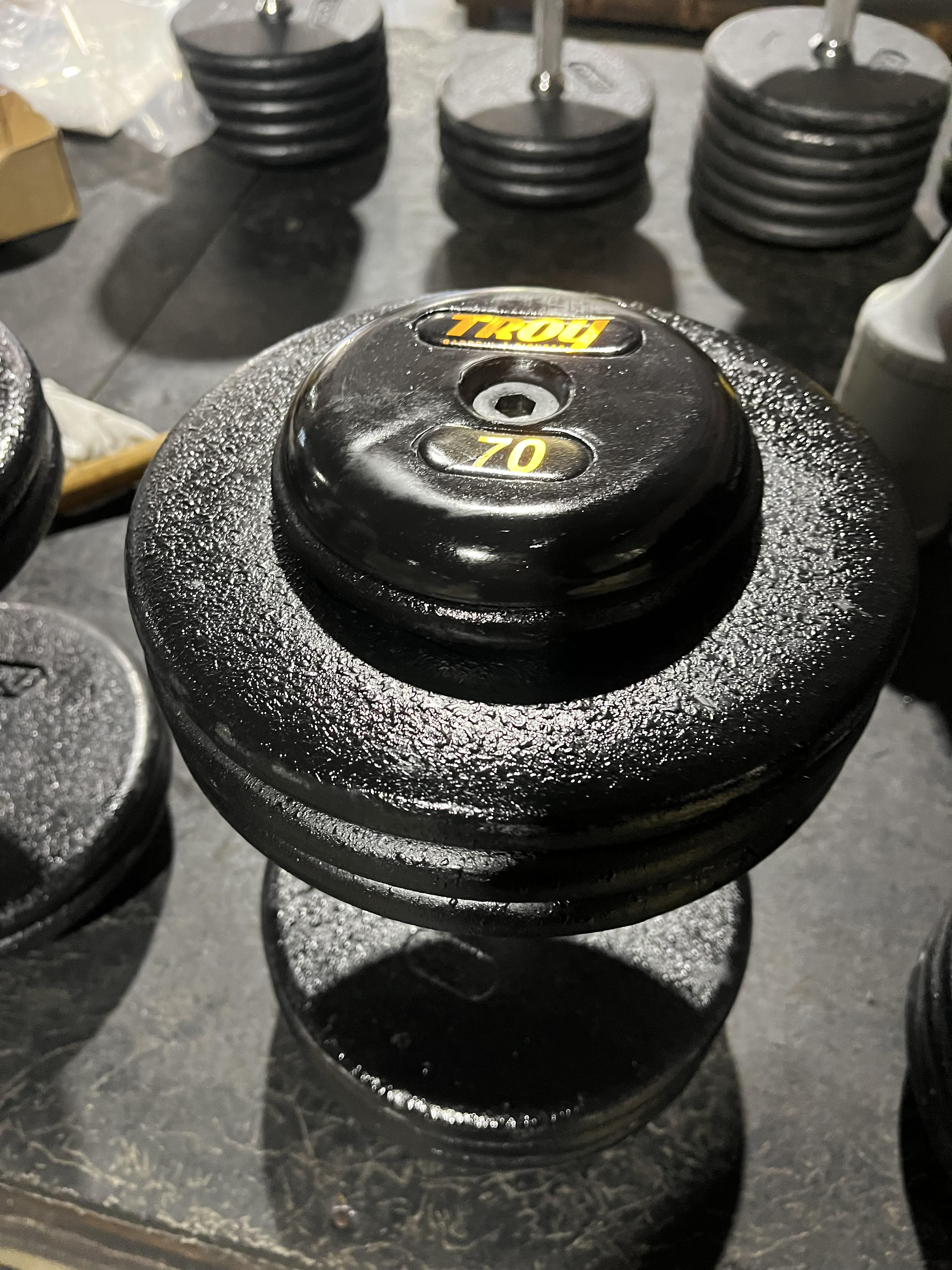 TROY PFD-R Pro-Style 5-150lb Dumbbell Set (Scratched)