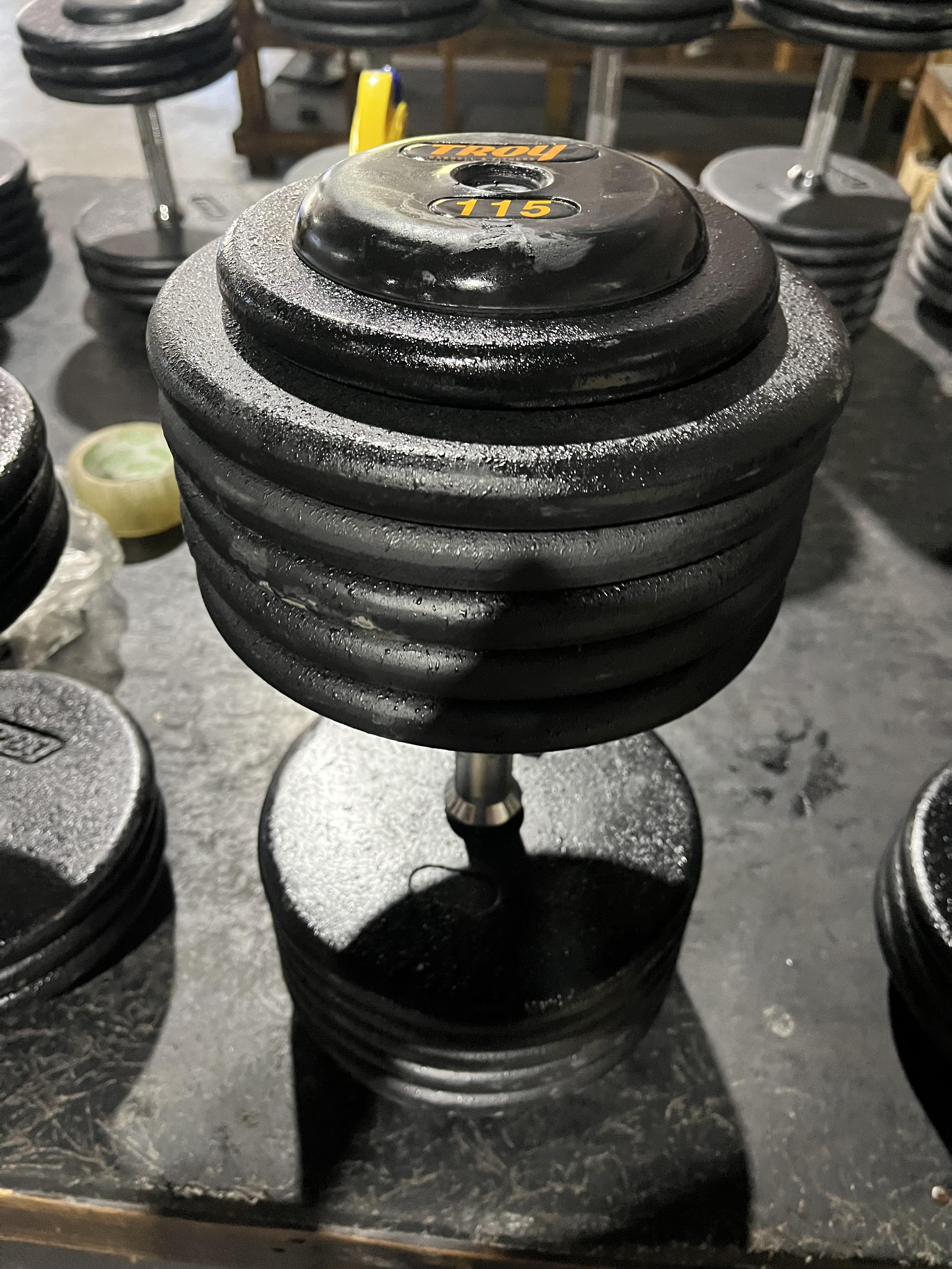 TROY PFD-R Pro-Style 5-150lb Dumbbell Set (Scratched)