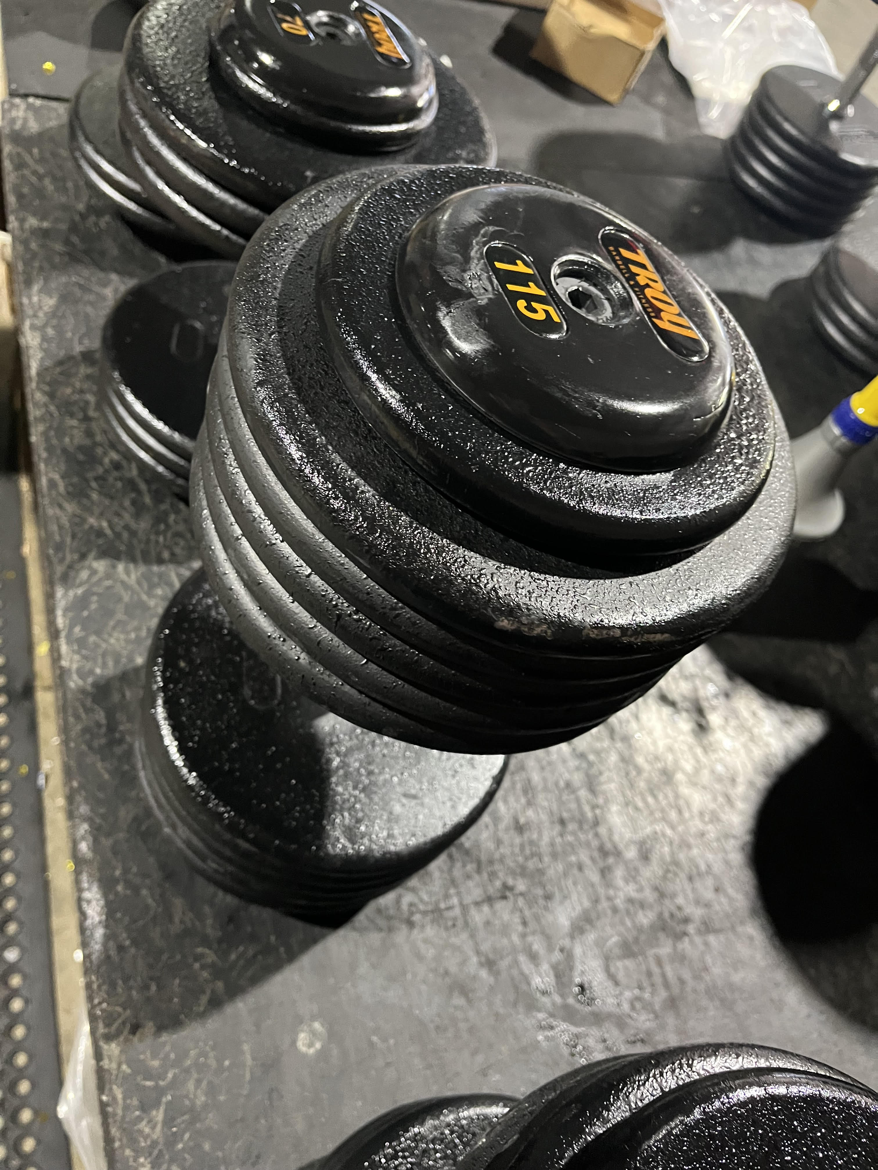 TROY PFD-R Pro-Style 5-150lb Dumbbell Set (Scratched)