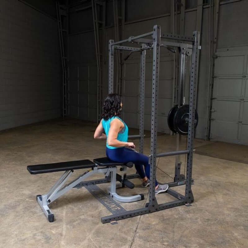 PLA500  Body Solid Powerline Lat Attachment for PPR50 Sample Exercise with  Bench  and Plates