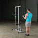 PLM180X  Body Solid Powerline Lat with Low Row Sample Exercise