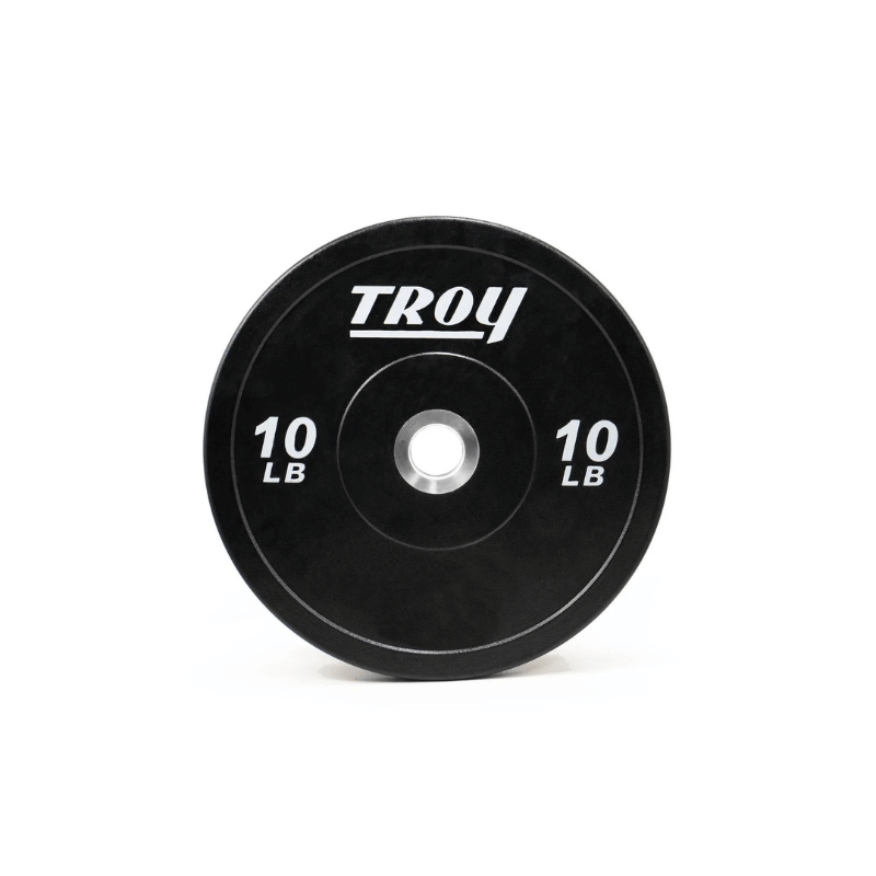 PO-SBP Troy Performance Color Rubber Bumper Plate 10 lb Black