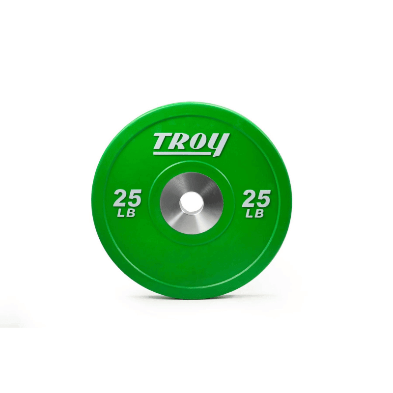 PO-SBP Troy Performance Color Rubber Bumper Plate 25 lb Green