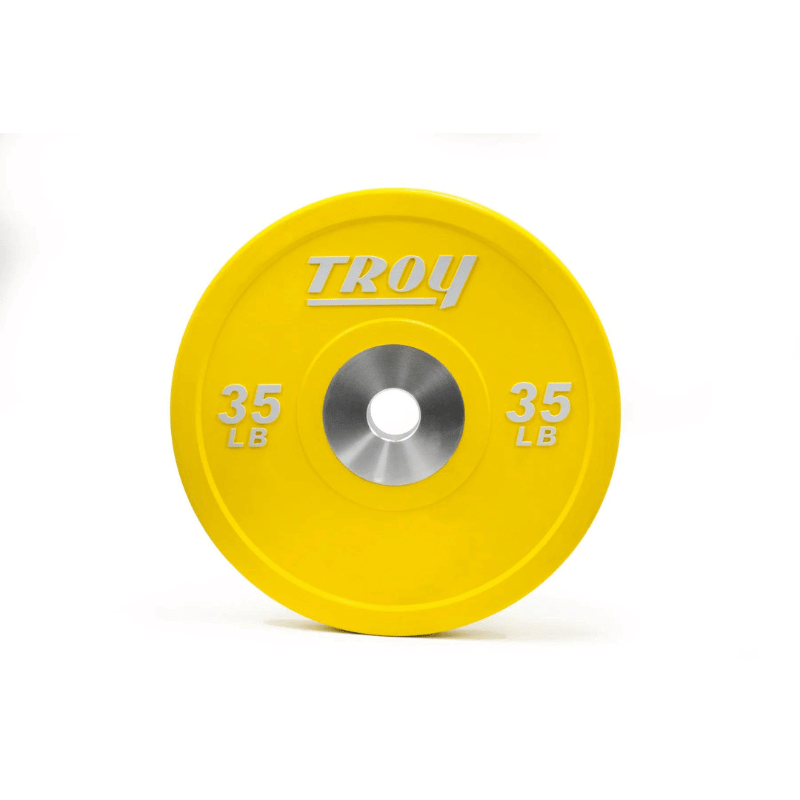 PO-SBP Troy Performance Color Rubber Bumper Plate 35 lb Yellow