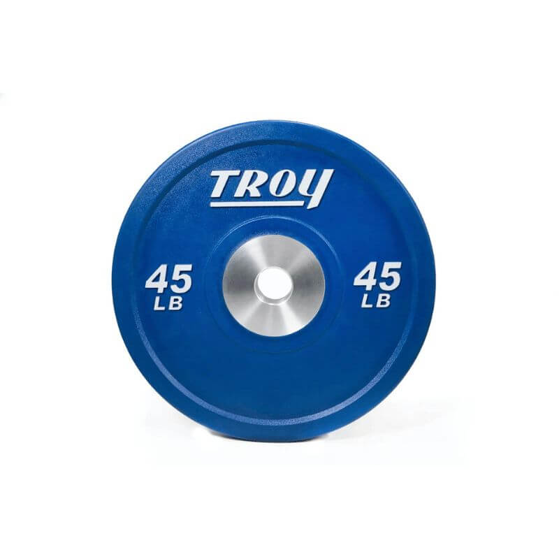 PO-SBP Troy Performance Color Rubber Bumper Plate 45 lb Blue