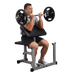 PPB32X  Body Solid Powerline Preacher Curl Bench Sample  Exercise  with Barbell