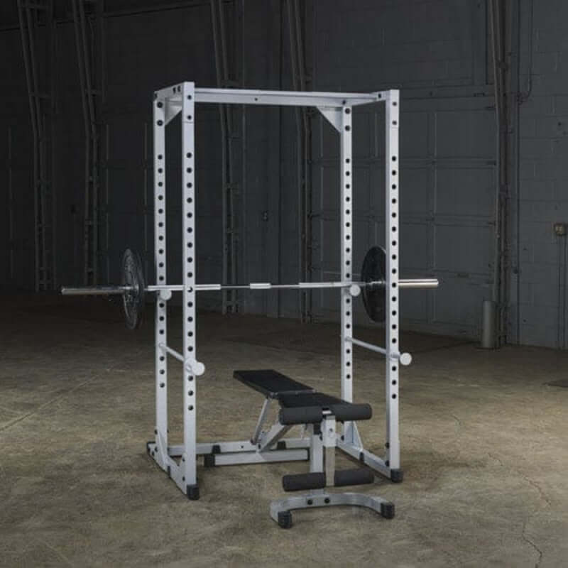 PPR200X  Body Solid Powerline Power Rack  with Barbell and Bench