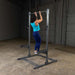 PPR500  Body Solid Powerline Half Rack Sample Exercise with Barbell