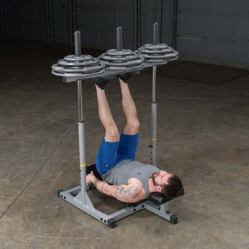 PVLP156X  Body Solid Powerline Vertical Leg Press Sample Exercise with Plate