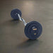 PZB-R TROY Pro Style Fixed Curl Barbell Set-Black Plates / Rubber End Caps 45lb