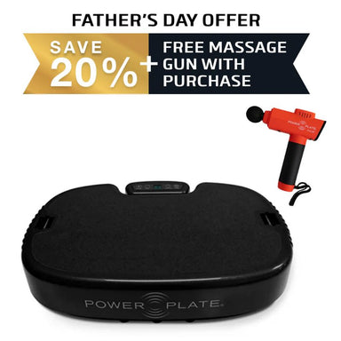 Personal Power Plate® + Free Massage Gun Black Father's Day Offer
