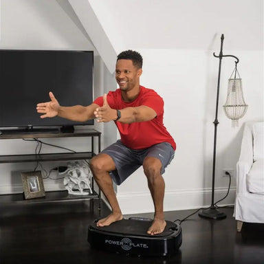Personal Power Plate Vibration Platform Machine - Black Sample Workout