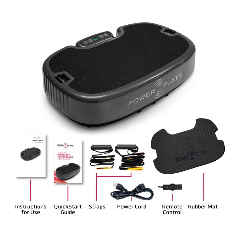 Personal Power Plate Vibration Platform Machine - Black Accessories Included