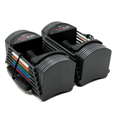 PowerBlock Sport 24 Adjustable Dumbbells Grey 1 lb to 24 lb Adjustable Dumbbells