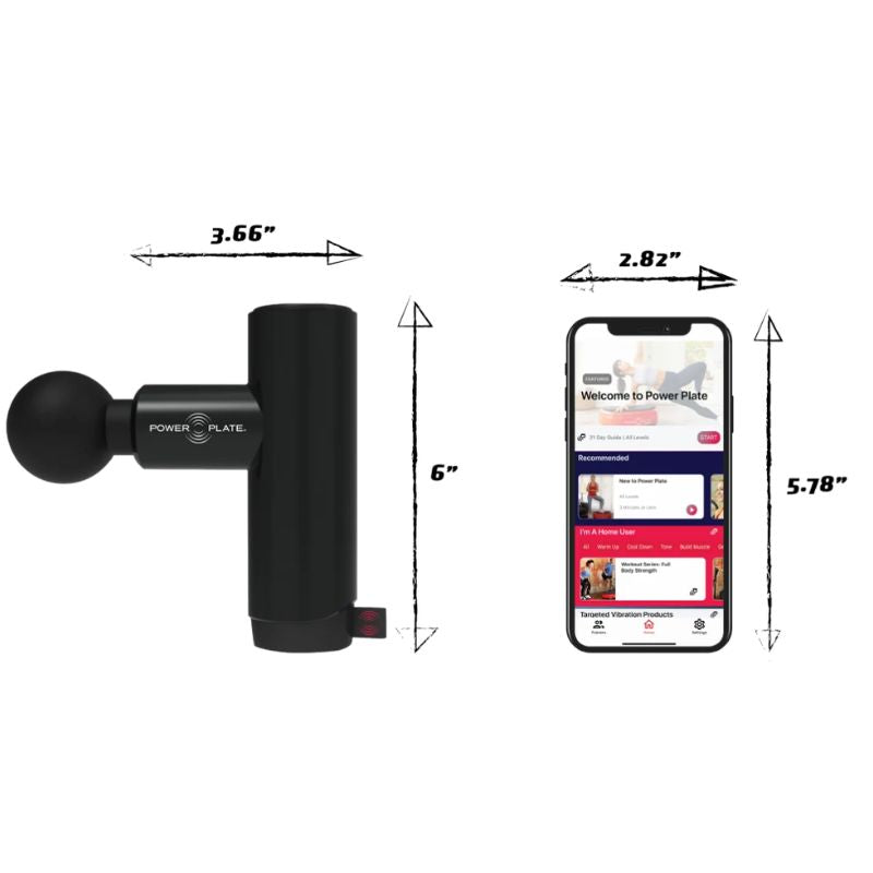 Power Plate Mini+ Dimensions