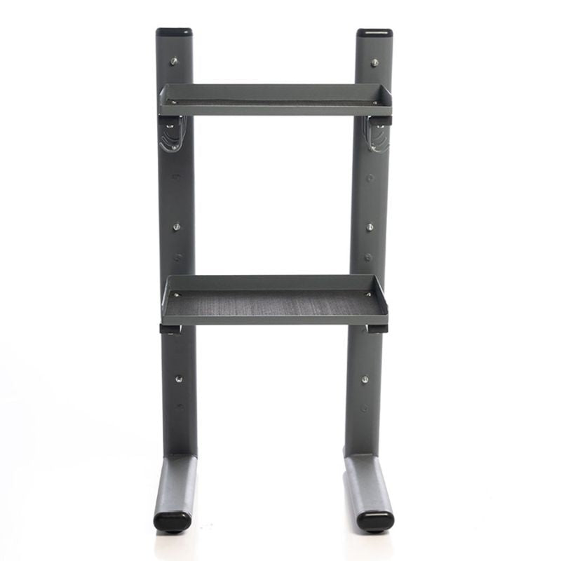 Power Systems Black Chrome Cable Attachments Bar and Accessory Rack Back View