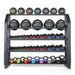 Power Systems Denali Series Hybrid Rack with Balls, Dumbbells, and other accessories