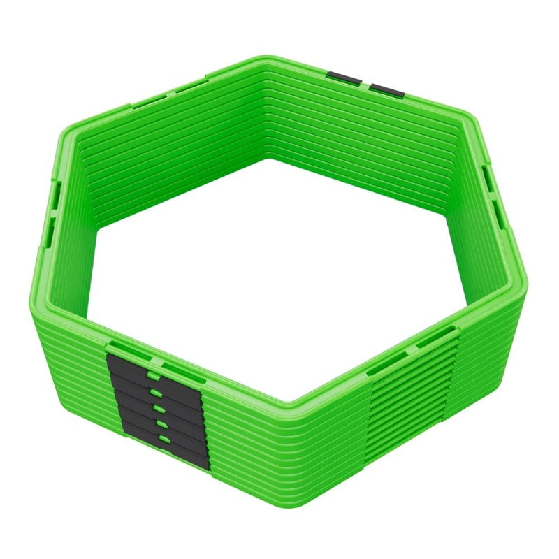 Power Systems Hex Agility Ring Green Set of 12