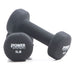 Power Systems Premium Neoprene Dumbbell Black 5 lb Pair