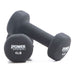 Power Systems Premium Neoprene Dumbbell Black 6 lb Pair