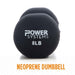 Power Systems Premium Neoprene Dumbbell Black 8 lb Neoprene Dumbbell