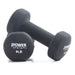 Power Systems Premium Neoprene Dumbbell Black 9 lb Pair