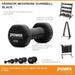 Power Systems Premium Neoprene Dumbbell Black Specifications and Racks