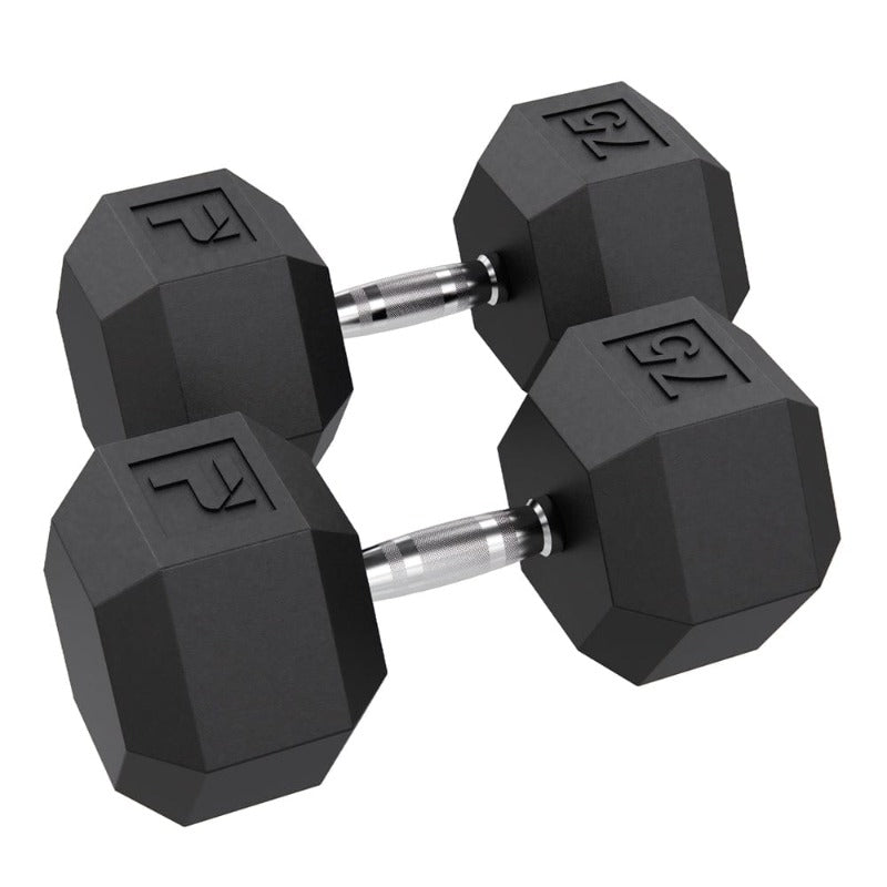 Power Systems Rubber Hex Dumbbell 3lb (Pair) | 53500  75lb Pair