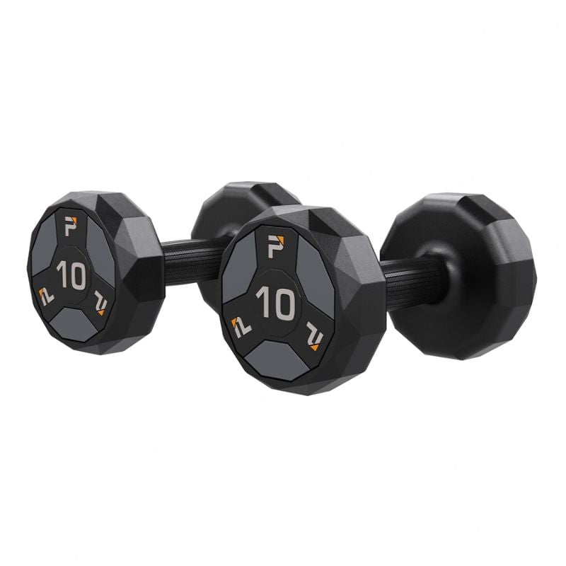 Power Systems Urethane Cardio Dumbbell Gray 10 lbs Pair