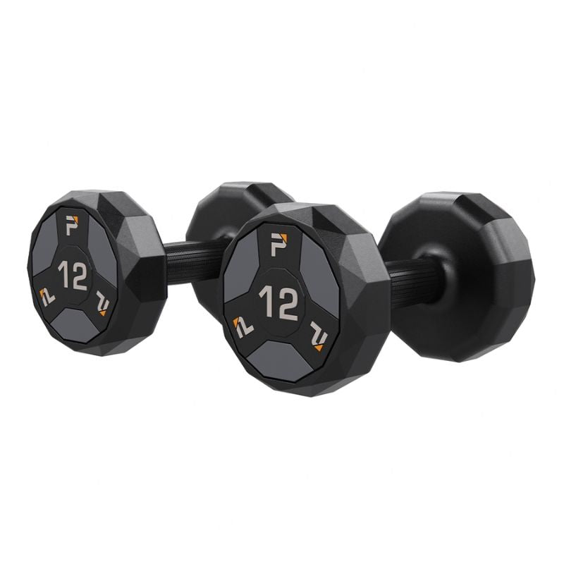 Power Systems Urethane Cardio Dumbbell Gray 12 lbs Pair