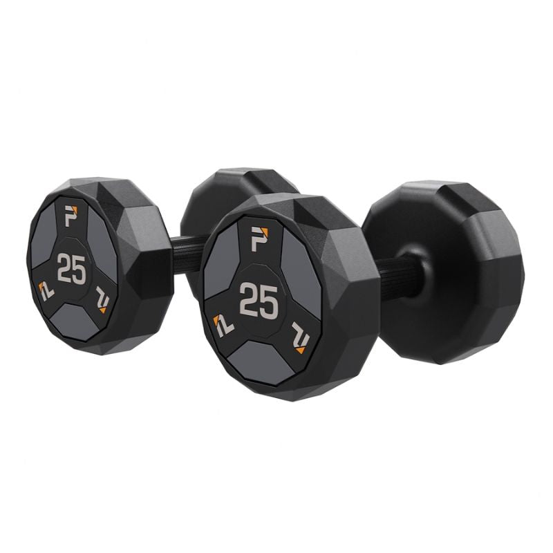 Power Systems Urethane Cardio Dumbbell Gray 25 lbs Pair