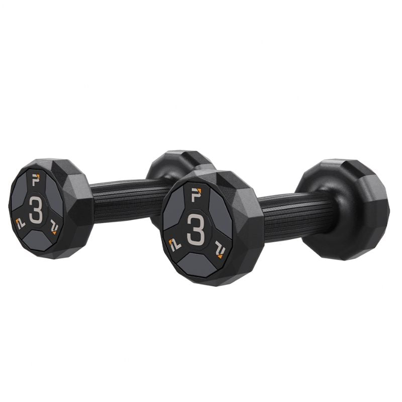 Power Systems Urethane Cardio Dumbbell Gray 3 lbs Pair