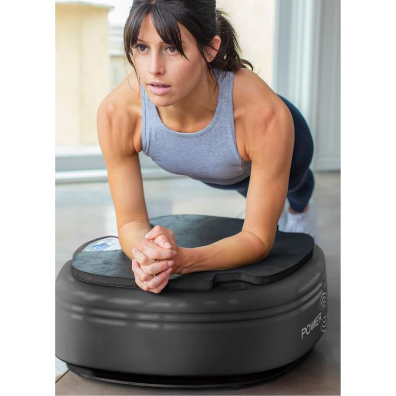 Power Plate 71-MOV Move Whole Body Vibration Exercise Platform used in Plank position