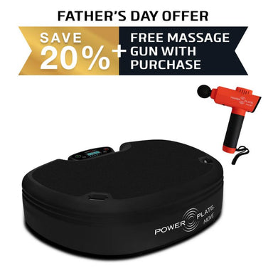 Power Plate® MOVE + Free Massage Gun Wood