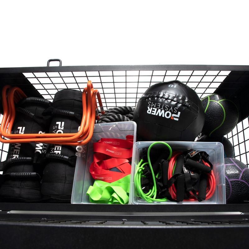 Power Systems APEX Cage  with Balls, Performance Bags, Hurdles, and Ropes Top View