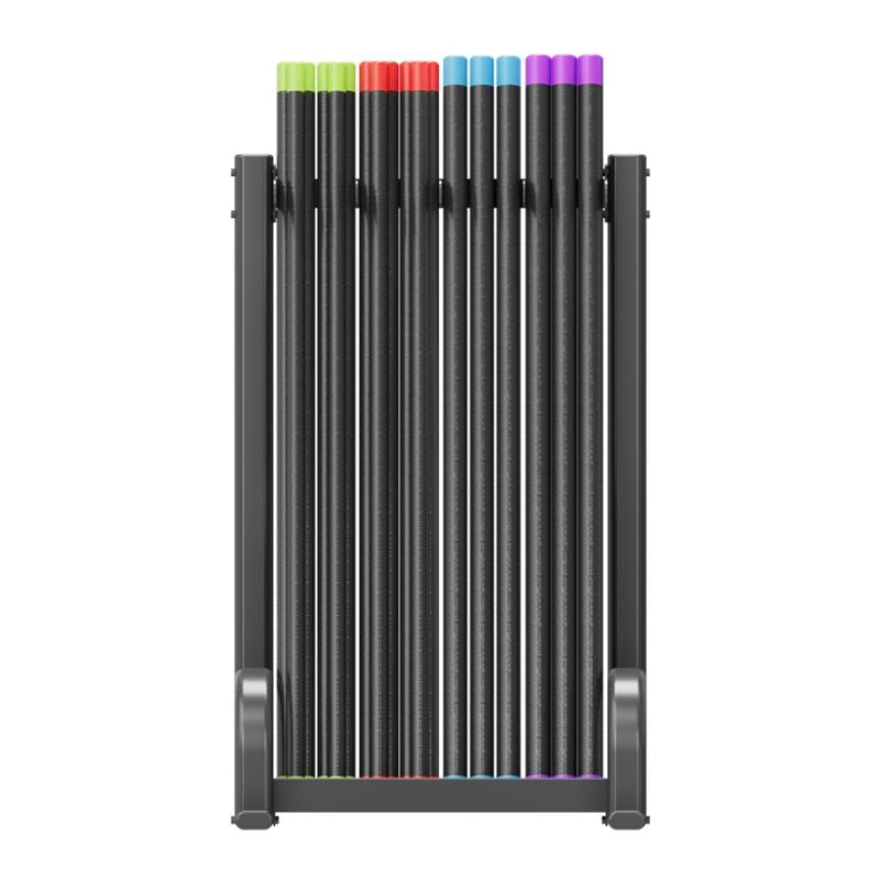 Power Systems Aerobic Bar Vertical Storage Rack Front View with VersaBar Prime