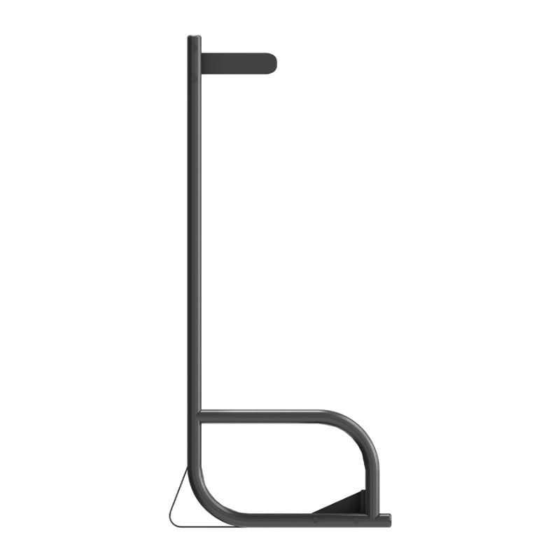 Power Systems Aerobic Bar Vertical Storage Rack Side View Empty