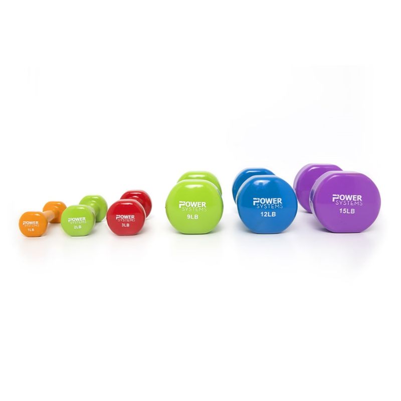 Power Systems Deluxe Vinyl Dumbbell Prime Set