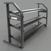 Power Systems Denali Series ProStyle Dumbbell Rack 15 Pairs Empty Main Display inside Gym