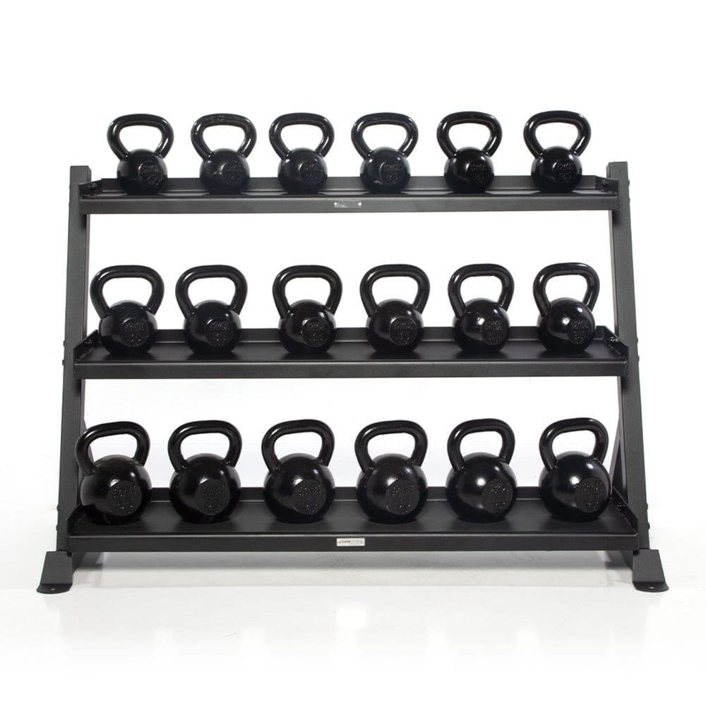 Power Systems Granite Series Horizontal Kettlebell Rack | 27836 Sample with Kettlebell
