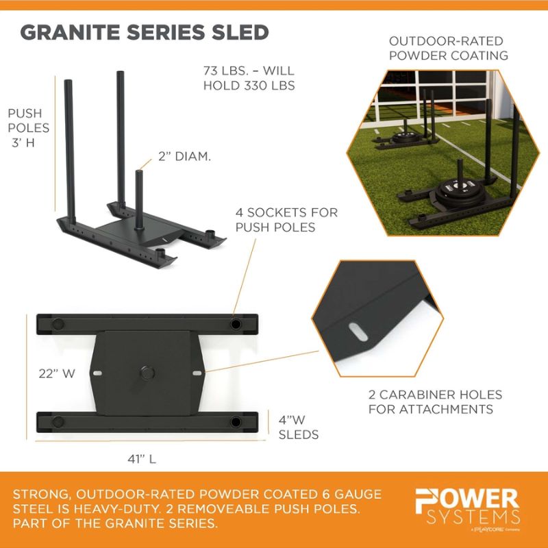 Power Systems Granite Series Sled Specifications and Dimensions