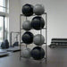 Power Systems Metal Stability Ball Storage Rack with 8 Versa Ball inside Gym