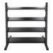 Power Systems Neoprene/Vinyl Dumbbell 4-Tier Rack w/ Black Neoprene Dumbbell Set 1-15 lbs | 61779 Front View