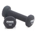 Power Systems Neoprene/Vinyl Dumbbell Vertical Rack w/Black Neoprene Dumbbell Set 1-15 lbs | 61793 1lb pair