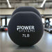 Power Systems Premium Neoprene Dumbbell Black 7 lb Main Display inside Gym