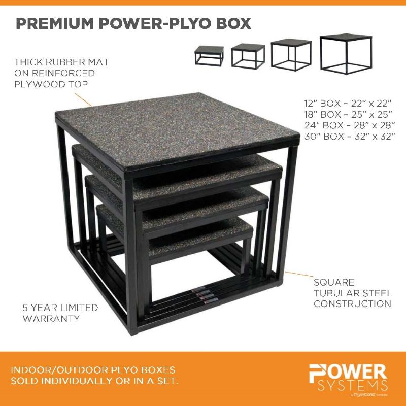 Power Systems Premium Power-Plyo Box Specifications and Dimensions